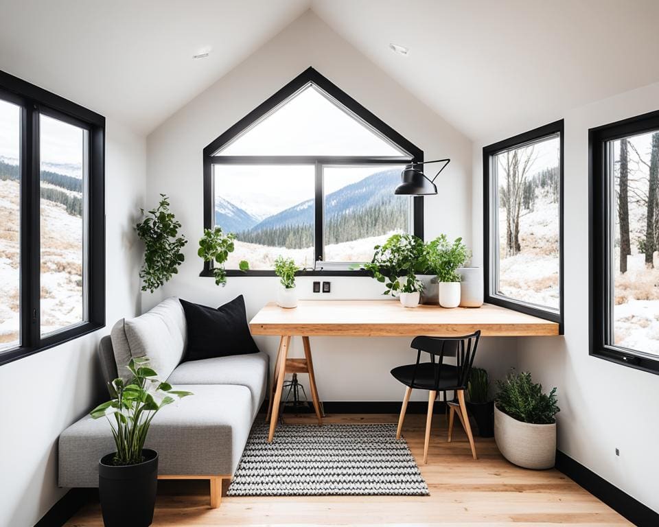 Minimalisme in een Tiny House interieur