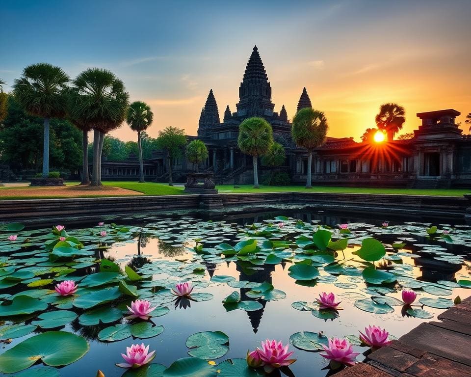 Reizen langs de iconische tempels van Angkor Wat